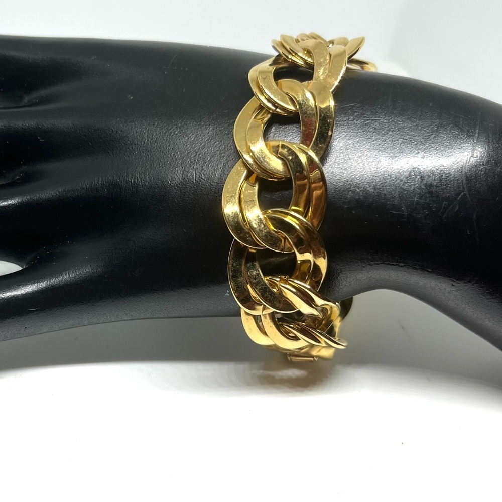 Vintage 80s Monet Double Link Bracelet